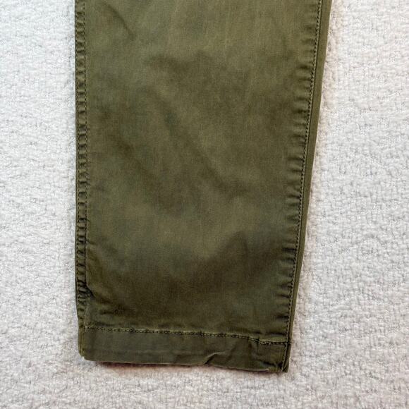 Madewell Stovepipe Fatigue Pants: TENCEL™ Lyocell Edition olive green size 27 - Picture 2 of 8